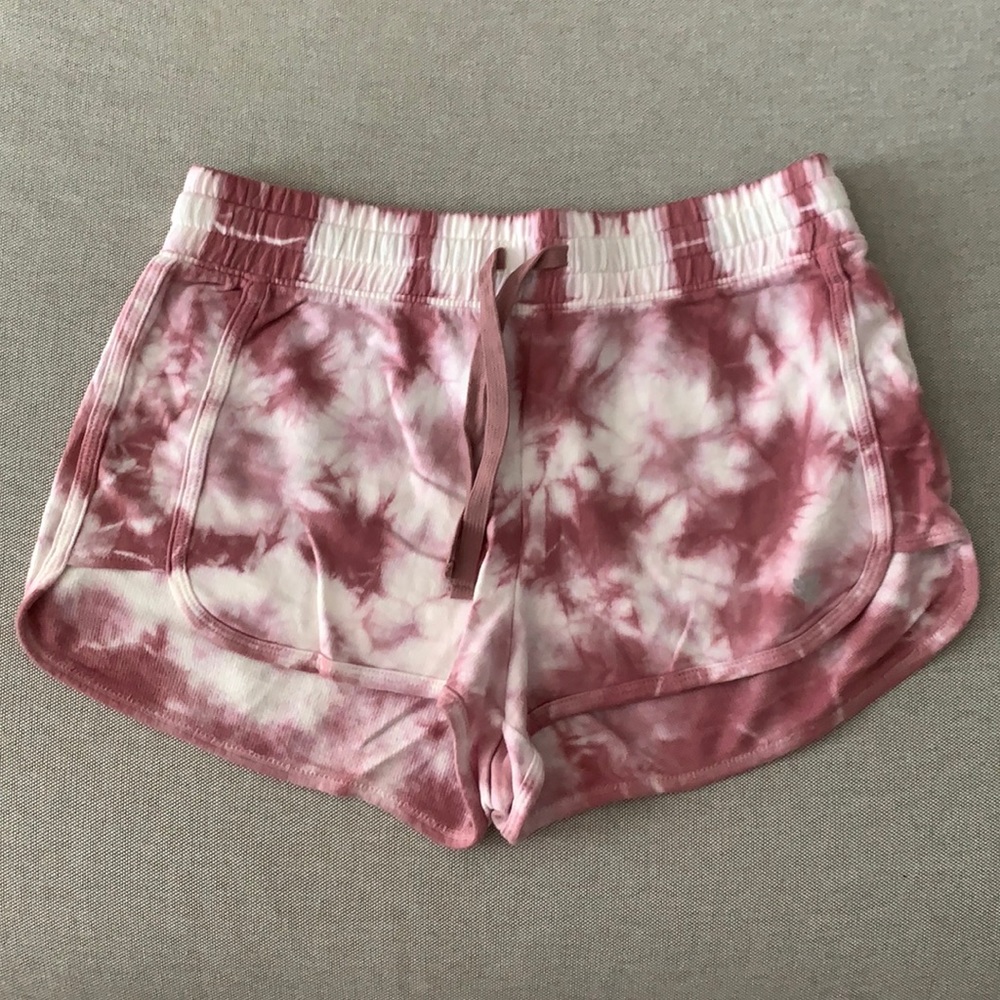 Tie dye cotton shorts